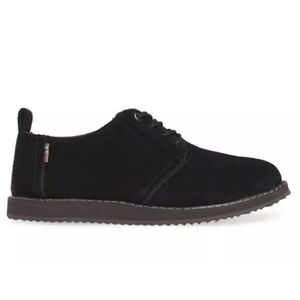 TOMS IVAN Black Suede Derby Sneaker youth size 5 women's 7